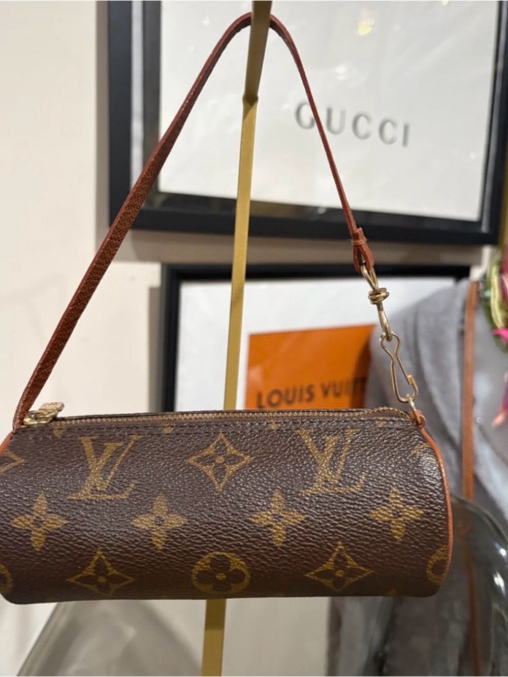 Authentic Louis Vuitton Mini Pochette Super Clean Louis Vuitton Wristlet